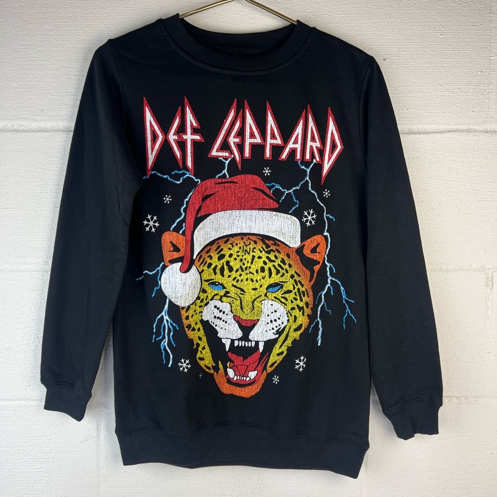 Def Leppard Christmas Sweatshirt, XS
